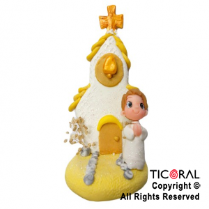 ADORNO CAPILLA ALTA CON NENE PORCELANA FRIA x 1